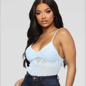 SOLD🔒🔒🤚🏼Fashion Nova Sky Blue Bodysuit
